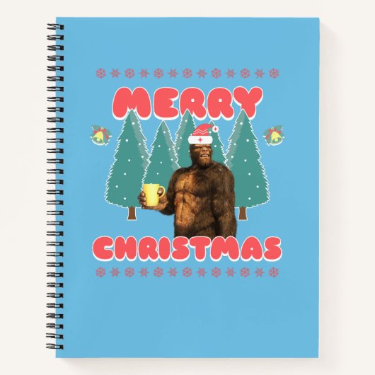 Carnet Drôle Bigfoot - Joyeux Noël (Devant)