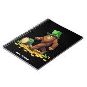 Carnet Drôle Bigfoot Sasquatch Trèfle St Patrick's Day (Côté gauche)