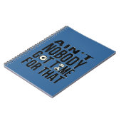 Carnet Drôle Brown de bonbon n'est personne heure obtenue (Côté gauche)