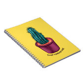 Carnet Drôle Cactus Pot Trippy Psychedelic Prickly Hugs (Côté Droit)