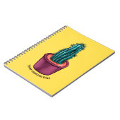 Carnet Drôle Cactus Pot Trippy Psychedelic Prickly Hugs (Côté gauche)