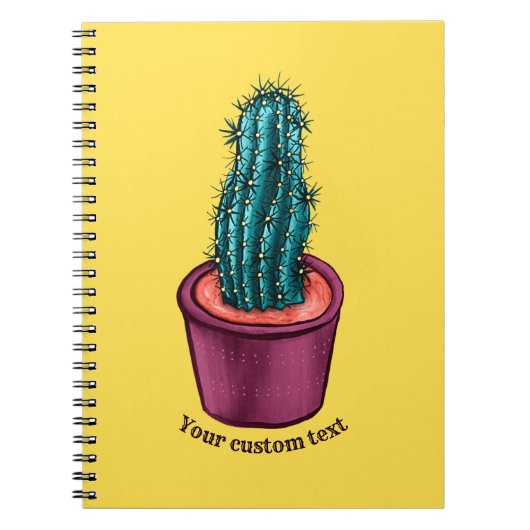 Carnet Drôle Cactus Pot Trippy Psychedelic Prickly Hugs (Devant)