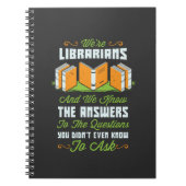 Carnet Drôle cadeau bibliothécaire (Devant)