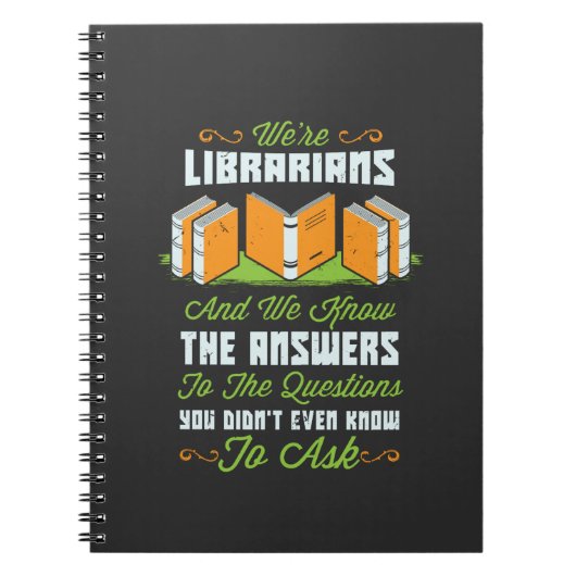 Carnet Drôle cadeau bibliothécaire (Devant)