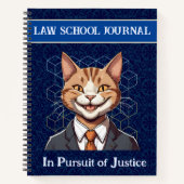 Carnet Drôle cadeau de chats pour l'application de la loi (Devant)