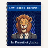 Carnet Drôle cadeau Lion pour l'application de la loi par (Devant)