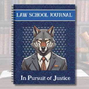 Carnet Drôle cadeau Wolf pour un avocat étudiant en droit