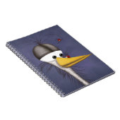 Carnet Drôle Cartoon Egret (Côté Droit)
