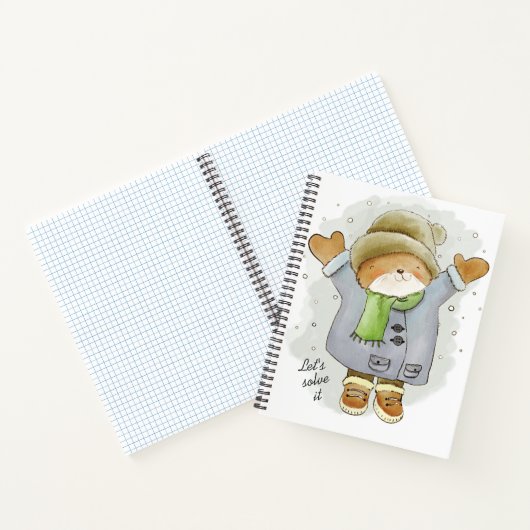 Carnet Drôle Chat Hiver Snowfall Trending Comic Kitten (Intérieur)