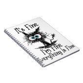 Carnet Drôle Chat Noir C'est bien Je vais bien Tout est F (Côté Droit)