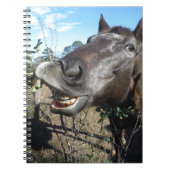 Carnet Drôle Cheval brun visage (Devant)