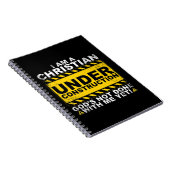 Carnet Drôle Chrétien en construction Cadeau Catholique M (Côté Droit)