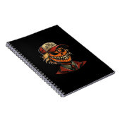 Carnet Drôle Citrouille de Trumpkin Squelette faire Hallo (Côté Droit)