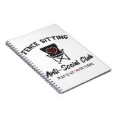 Carnet Drôle clôture assis Anti Social Club Baseball Soft (Côté Droit)