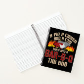 Carnet Drôle Cochon Poulet Barre de Vache B Q Barbecue Ch (Intérieur)