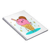Carnet Drôle Cool mignonne crème glacée (Côté Droit)