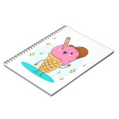 Carnet Drôle Cool mignonne crème glacée (Côté gauche)