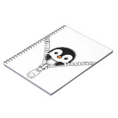 Carnet Drôle de coup d'œil de pingouin (Côté gauche)