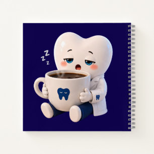 Carnet Drôle de Dentiste Dents Endormies Buvant du
