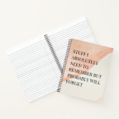 Carnet Drôle de dire pour les gens oublieux de faire rose (Intérieur)