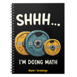 Carnet Drôle de maths musculation entraînement musculati