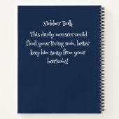 Carnet Drôle de Monstre Chien : Dent baveuse (Dos)