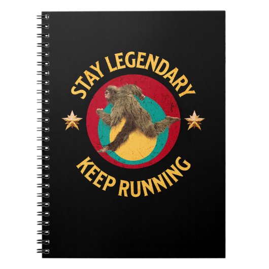 Carnet Drôle de motivation de course de Bigfoot (Devant)