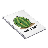 Carnet Drôle de pastèque Watermelonely Jeu de mots sur le (Côté Droit)