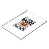 Carnet Drôle de professeur d'Halloween Balai Cassa Concep (Côté gauche)