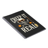 Carnet Drôle de squelette dansant Halloween Creep It Real (Côté Droit)