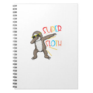 Carnet Drôle de Super Paresseux Super-héros Dabbing Danse