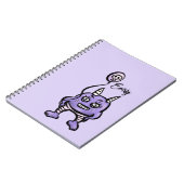 Carnet Drôle démon mauve mou Whimsigoth Nom (Côté gauche)