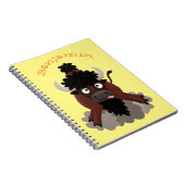 Carnet Drôle dessin animé de bison de buffle (Côté Droit)