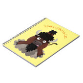 Carnet Drôle dessin animé de bison de buffle (Côté gauche)