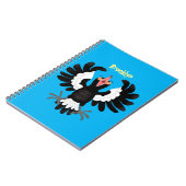 Carnet Drôle dessin animé de Magpie australienne (Côté gauche)