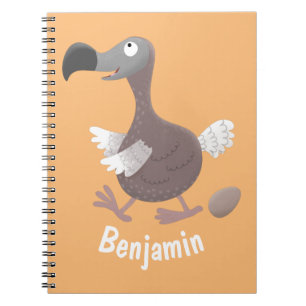 Carnet Drôle dessin animé d'oiseau de dodo
