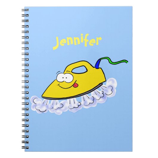 Carnet Drôle dessin animé linge de fer (Devant)