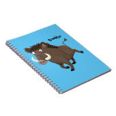 Carnet Drôle dessin humoristique de rasoir de sanglier (Côté Droit)