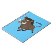 Carnet Drôle dessin humoristique de rasoir de sanglier (Côté gauche)