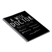 Carnet Drôle Docteur écriture manuscrite Humour Nurse Lif (Côté Droit)
