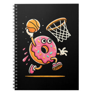 Carnet Drôle Donut Dunking Basketball Food Champ Sports D