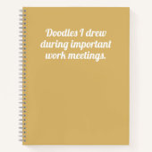 Carnet Drôle Doodles J'Ai Dessiné En Rencontre Citation J (Devant)