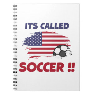 Carnet Drôle drapeau américain son appelé SOCCER pas FOOT