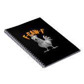 Carnet Drôle F Caw F Poulet Style Rétro Classique (Côté Droit)