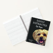Carnet Drôle facile distrait par les chiens | Personnalis (Intérieur)