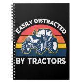 Carnet Drôle Facilement Distrait Par Tracteurs-Chemises F (Devant)
