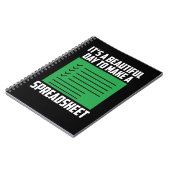 Carnet Drôle feuille comptable CPA Humour de comptabilité (Côté gauche)