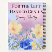 Carnet Drôle gauche gauche gauche gauche floral nom fille (Dos)