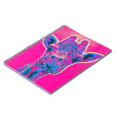 Carnet Drôle Giraffe Sticking out son langue (Côté gauche)