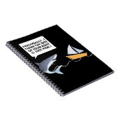 Carnet Drôle grand requin blanc dents Bite (Côté Droit)